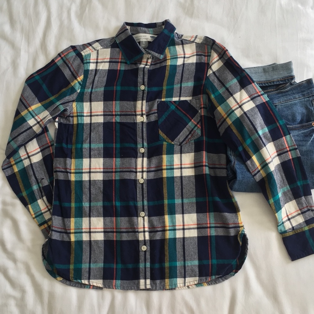 Old Navy Flannel Button Down Top